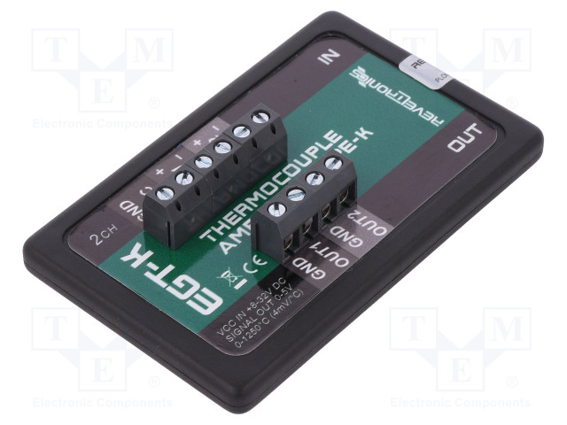 MUUNTAJA: LÄMPÖTILA-8÷32VDC - OMINAISUUDET: 2 KANAVAA - 85X54X6MM - Teollisuus lämpötila-anturit & muuntimet - EGT-K-2-CH - 1