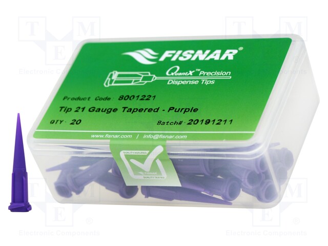 NEULA: MUOVI-1,25" - KOKO: 21 - SUORA,KARTIOMAINEN - 0,51MM - Jakelulaitteet ja lisätarvikkeet - FIS-21H - 1