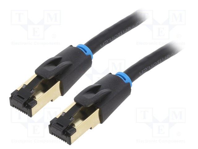 PATCH KAAPELI - S/FTP - CAT 8 - RJ45-PISTOKE,MOLEMMIN PUOLIN - OFC - 2M - RJ45 Ethernet kaapelit - IKABH - 1
