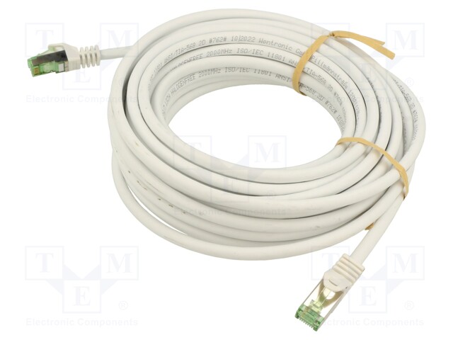 PATCH KAAPELI - S/FTP - CAT: CAT 8.1 - RJ45-PISTOKE,MOLEMMIN PUOLIN - RJ45 Ethernet kaapelit - SFTP8.1-CU-200WH - 1