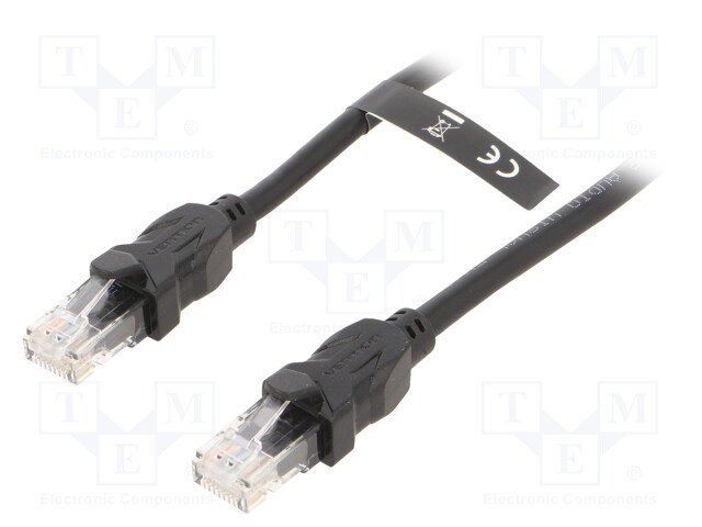 PATCH KAAPELI - U/UTP - CAT: 6 - RJ45-PISTOKE,MOLEMMIN PUOLIN - CU - 2M - RJ45 Ethernet kaapelit - IBBBH - 1
