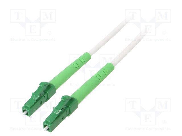 VALOKUITU PATCH-KAAPELI - OS2 - LC/APC,MOLEMMIN PUOLIN LSZH - Patchcordit ja valokuitu-pigtailit - LCA-LCAOS2-250WH - 1