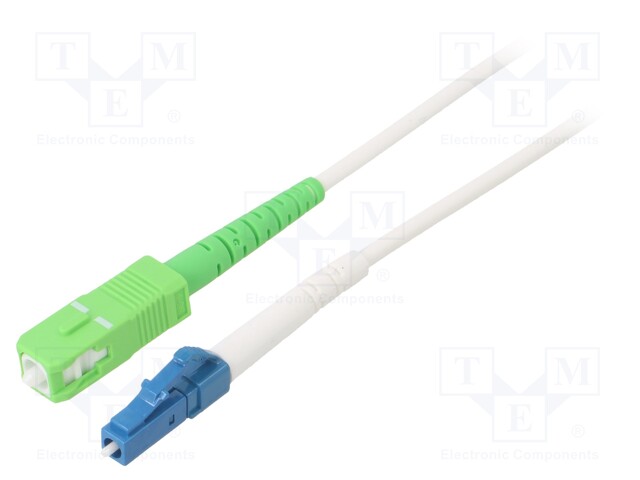 VALOKUITU PATCH-KAAPELI - OS2 - LC/UPC,SC/APC 9/125UM - LSZH - Patchcordit ja valokuitu-pigtailit - SCA-LCUOS2-250WH - 1