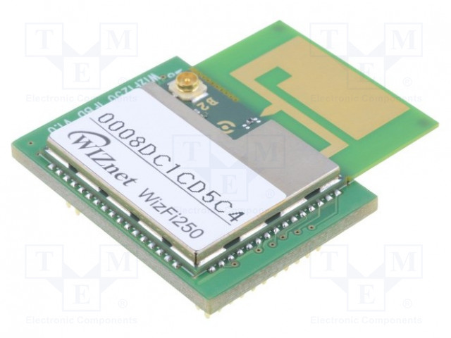 WIFI MODUULI - IEEE 802.11B/G/N - SPI,UART - 65MBPS - IoT (WiFi/Bluetooth) moduulit - WIZFI250-H - 1