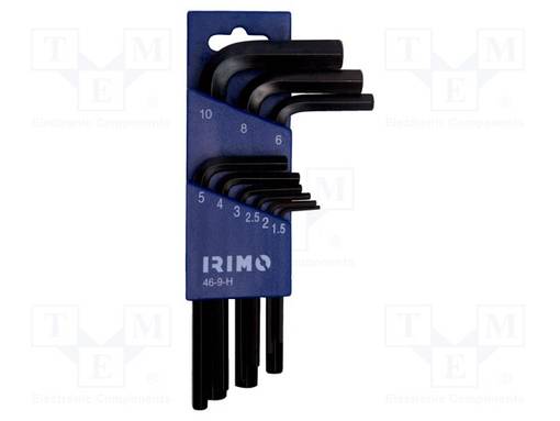 WRENCH: HEX KEY-SET - 9PCS. - Kuusiokolo- ja TORX avaimet - SA.46-9-H - 1