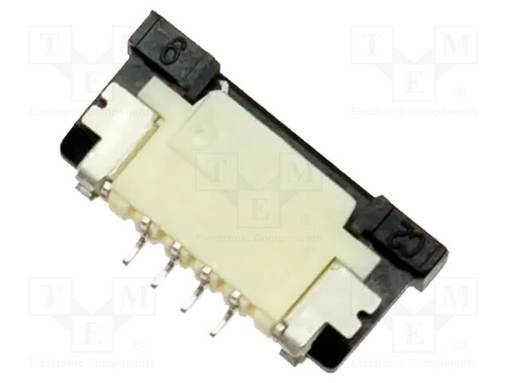 LIITTIMET - PIN: 4 - ZIF FFC - 1MM - MALLI: YLÄKOSKETTIMET - Näyttöjen lisätarvikkeet - ZIF1004UH - 1