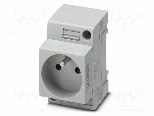 KOJELIITIN RUNKO NAARAS - 16A - PIN: 3 - DIN-KISKOLLE - Kiskoliittimet - EO-EUTSH - 1