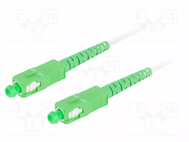 VALOKUITU PATCH-KAAPELI - SC/APC,MOLEMMIN PUOLIN 9/125UM - Patchcordit ja valokuitu-pigtailit - FO-SASASS31-0200WH - 1