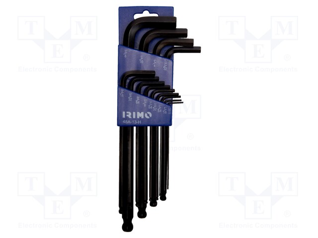 WRENCH: HEX KEY-SET - INCH,SPHERICAL - 13PCS. - Kuusiokolo- ja TORX avaimet - SA.48A-13-H - 1