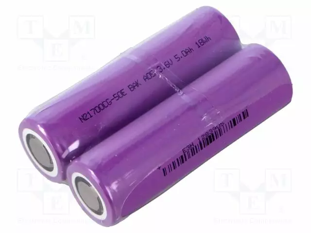 AKKU: LI-ION - 21700 - 3,6V - 5000MAH - Ø21,4X70,75MM - 14,7A - Akut - N21700CG-50E-5AH - 1