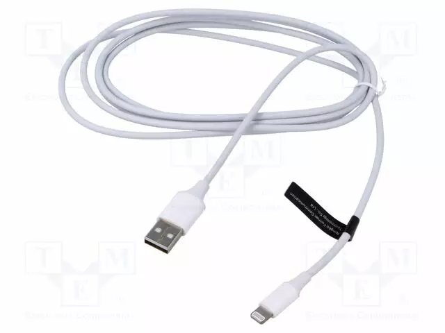 KAAPELI - USB 2.0 - APPLE LIGHTNING-PISTOKE,USB A PISTOKE - 2M - USB kaapelit ja adapterit - LAFWH - 1