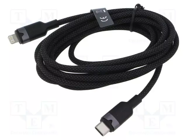 KAAPELI - USB 2.0 - APPLE LIGHTNING-PISTOKE,USB C PISTOKE - 2M - USB kaapelit ja adapterit - LALBH - 1
