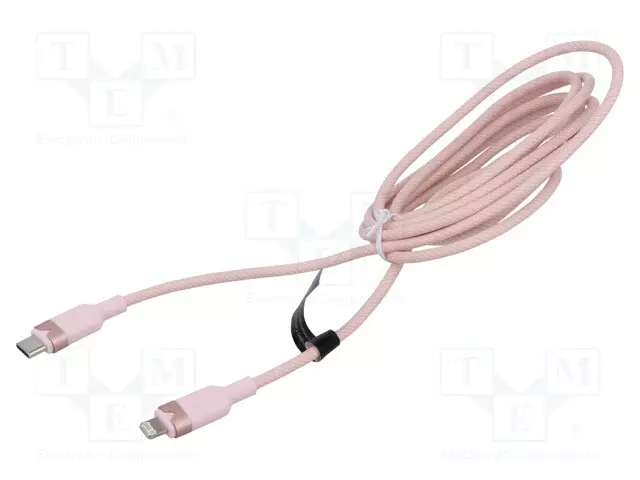 KAAPELI - USB 2.0 - APPLE LIGHTNING-PISTOKE,USB C PISTOKE - 2M - USB kaapelit ja adapterit - LALPH - 1