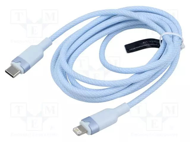KAAPELI - USB 2.0 - APPLE LIGHTNING-PISTOKE,USB C PISTOKE - 2M - USB kaapelit ja adapterit - LALSH - 1