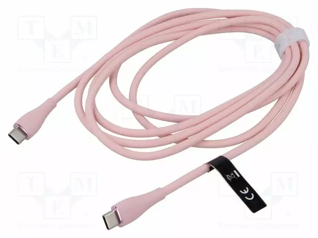 KAAPELI - USB 2.0 - USB C PISTOKE,MOLEMMIN PUOLIN - NIKKELÖITY - 2M - USB kaapelit ja adapterit - TAWPH - 1