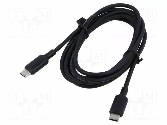 KAAPELI - USB 2.0 - USB C PISTOKE,MOLEMMIN PUOLIN - NIKKELÖITY - 2M - USB kaapelit ja adapterit - TRCBH - 1