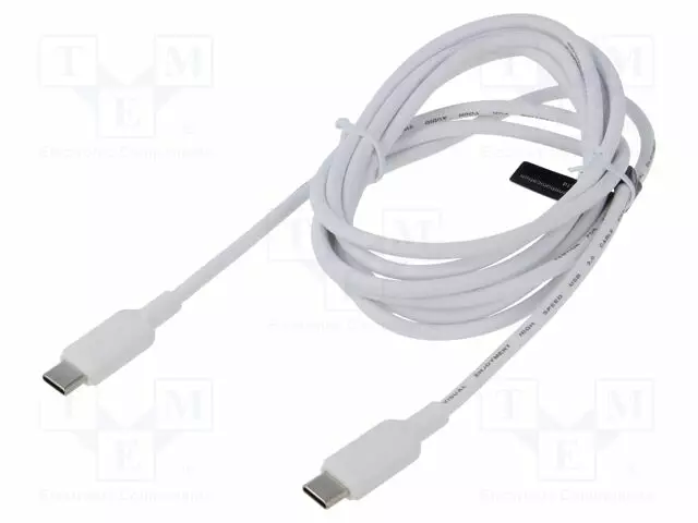 KAAPELI - USB 2.0 - USB C PISTOKE,MOLEMMIN PUOLIN - NIKKELÖITY - 2M - USB kaapelit ja adapterit - TRCWH - 1