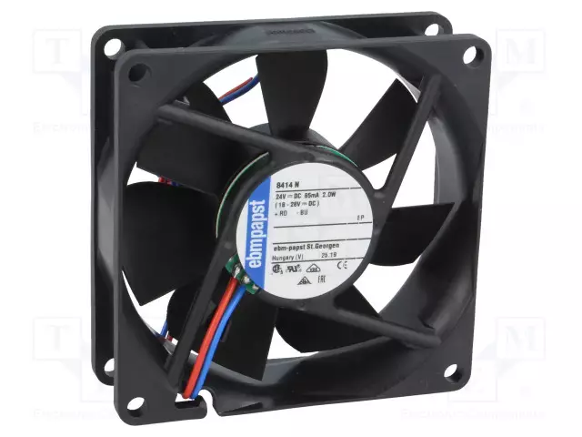 LAITETUULETIN - DC - 12VDC - 40X40X25MM - 24M3/H - 46DBA - KUULA - DC 12V tuulettimet - 412JHH - 1