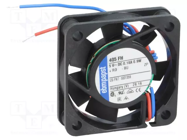 LAITETUULETIN - DC - 5VDC - 40X40X10MM - 8,8M3/H - 26DBA - LIUKU - DC 5V tuulettimet - 405FH - 1