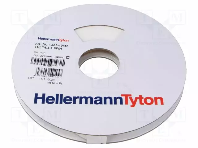 LÄMPÖKUTISTUVAT MERKIT - VALKOINEN - OHUTSEINÄINEN - Tarratulostimet ja merkitsijät - TULT4.8-1.6WH-WH - 1