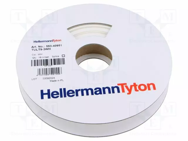 LÄMPÖKUTISTUVAT MERKIT - VALKOINEN - OHUTSEINÄINEN - Tarratulostimet ja merkitsijät - TULT9-3WH-WH - 1