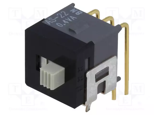 LIUKUKYTKIN - AS: 2 - DPDT - 0,01A/28VAC - 0,01A/28VDC - ON-ON - AS - Mikrokytkimet - AS22AH - 1