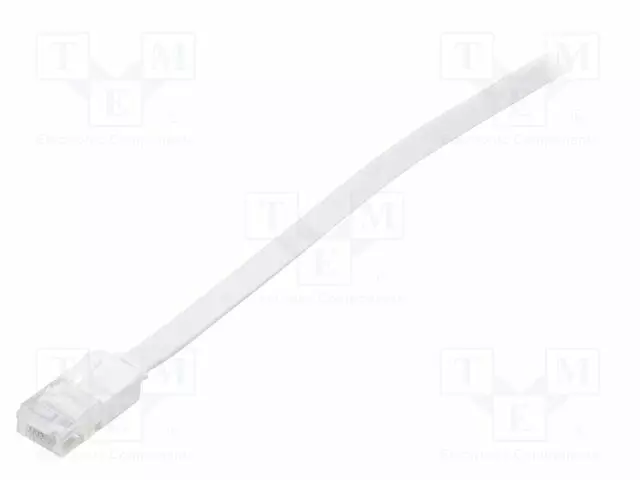 PATCH KAAPELI - U/UTP - CAT: 5E - RJ45-PISTOKE,MOLEMMIN PUOLIN - LANKA - RJ45 Ethernet kaapelit - F.UUTP5-CCA-005WH - 1