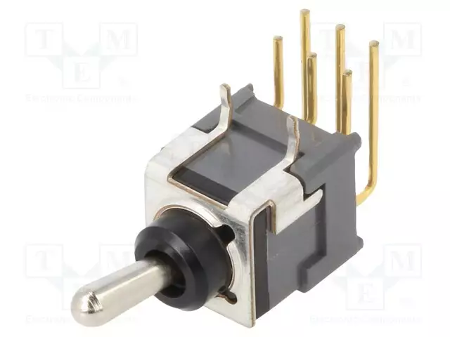 VIPUKYTKIN - ASENNOT: 2 - DPDT - ON-ON - 0,1A/28VAC - 0,1A/28VDC - B - -30÷85°C - Vipukytkimet - B22JH - 1