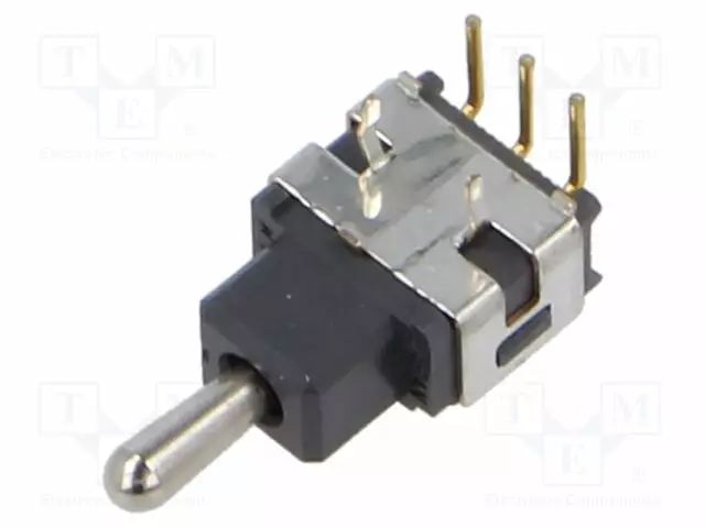 VIPUKYTKIN - ASENNOT: 3 - SP3T - (ON)-OFF-ON - 0,1A/28VAC - 0,1A/28VDC - A - Vipukytkimet - A1SJH - 1