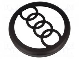 KAIUTINRITILÄ - 250MM - MDF - ULKOØ: 280MM - SISÄØ: 277MM - SISÄKORK: 32MM - Autokaiutinritilät ja soitinkotelot - MDF.MASK.AUDI - 2