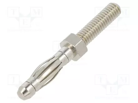 LABORATORY CONNECTOR: 4MM BANANA - PLUG - 32A - 30VAC - 60VDC - 36MM - Banaaniliittimet 4mm - PJP60550NI - 1