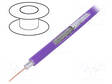 KOAKSIAALIKAAPELI - RG59 - RAUTACU - PVC - VIOLETTI - Koaksiaalikaapelit - RG59-CU-VI - 1