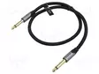 KAAPELI - JACK 6,3 MM 2PIN PISTOKE,MOLEMMIN PUOLIN - 3M - MUSTA - Muut audio-videokaapelit - BASHI - 1
