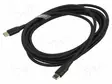 KAAPELI - USB 2.0 - USB C PISTOKE,MOLEMMIN PUOLIN - NIKKELÖITY - 3M - USB kaapelit ja adapterit - TAUBI - 1