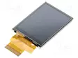 TFT NÄYTTÖ - 2,4" - 240X320 - VALAISTUS: LED - KOOT: 42,72X60,26X3,5MM - Graafiset LCD-näytöt - 4DLCD-24320240-RI - 1
