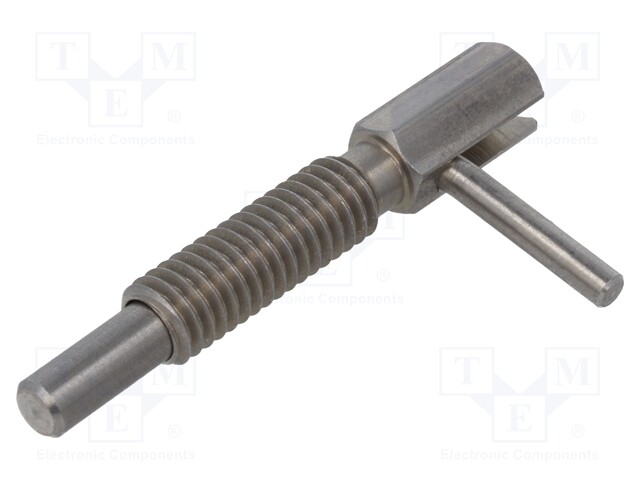 ASENNUSELEM: SÄÄTÖKARA - RUOSTUMATON TERÄS - 4MM - RUUVIKIERRE: M6 - Sokat ja turvatapit - GN7017-4-M6-C-NI - 1