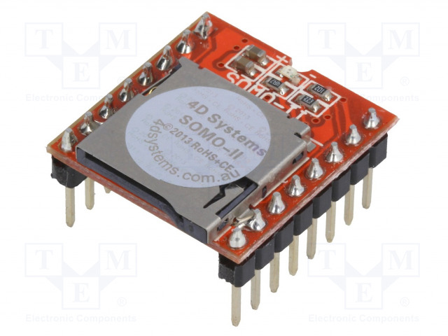 AUDIOTIEDOSTOJEN VASTAANOTTOMODUULI - 3,5VDC - Kehityspakettien lisätarvikkeet - SOMO-II - 1