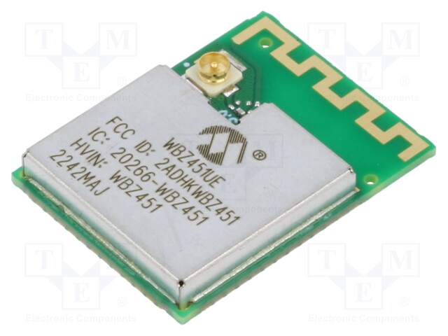 BLUETOOTH MODUULI LOW ENERGY - BLUETOOTH: 5.2,BLE - 12DBM - SMD - IoT (WiFi/Bluetooth) moduulit - WBZ451UE-I - 1