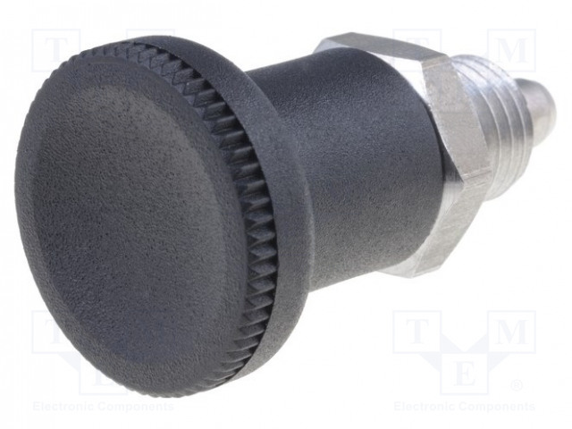 INDEKSITAPPI - KIERRE: M12 - 6MM - RUOSTUMATON TERÄS - NOUSU: 1,5 - Indeksitapit ja ohjausholkit - GN607-6-A-NI - 1