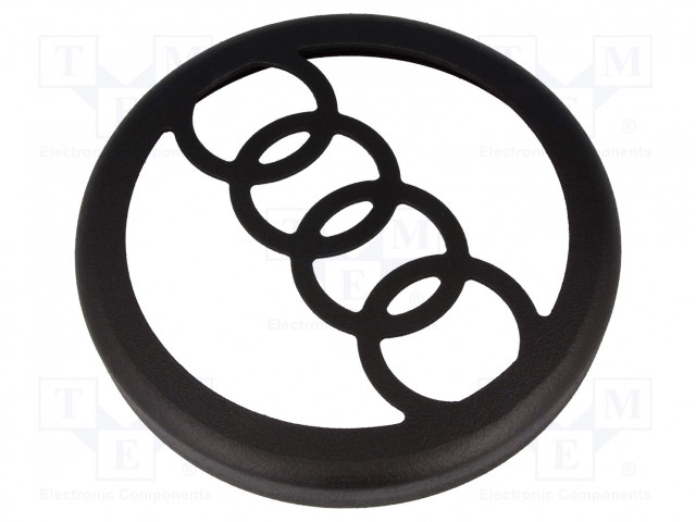 KAIUTINRITILÄ - 250MM - MDF - ULKOØ: 280MM - SISÄØ: 277MM - SISÄKORK: 32MM - Autokaiutinritilät ja soitinkotelot - MDF.MASK.AUDI - 1