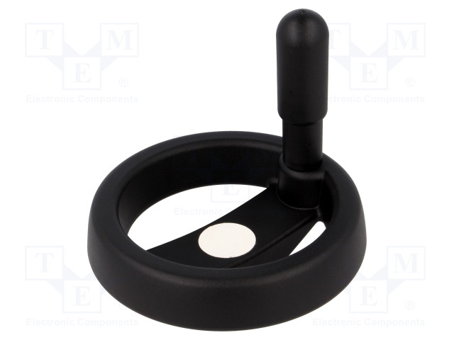 KIERTONUPPI - KAHVAN KANSSA - H: 37MM - ØASENNUSAUK.: 10MM - MUSTA - Vatupassit, vesivaa'at ja mitat - VRTP.100A-10I - 1