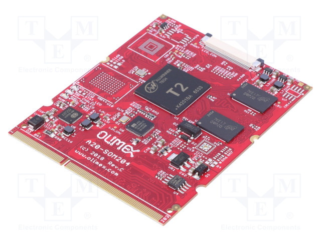 SOM - CORTEX A7 - 1GBRAM - ARM A20 DUAL-CORE - MICROSD,SO DIMM - DDR3 - Muut mikrokontrollerit - T2-SOM204-1G-I - 1