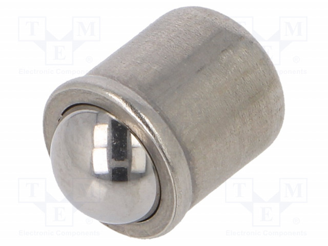 SILEÄ KUULALUKKO - RUOSTUMATON TERÄS - L: 9MM - F1: 7N - F2: 12,5N - Sokat ja turvatapit - GN614-8-NI - 1