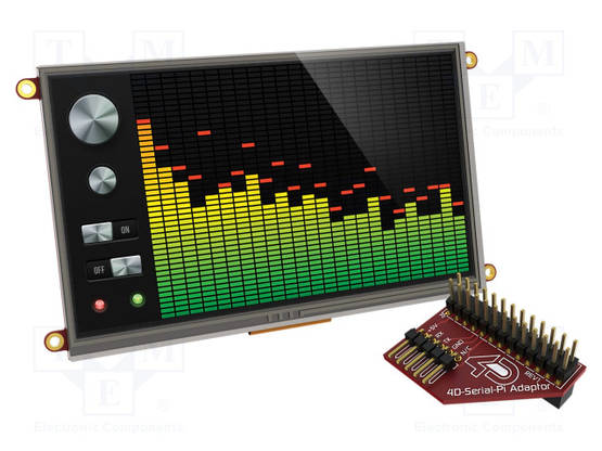 TFT NÄYTTÖ - 7" - 800X480 - NÄYTÖN ULKOMITAT: 154,1X85,9MM - ULCD - Älykkäät näytöt - ULCD-70DT-PI - 1