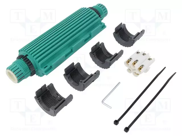 GEELIJATKOS - RELICON - POLYPROPYLEENI PP - IP68 - VIHREÄ - Y: 235MM - Kaapelin geeliliittimet - RELISEAL-V510PPSI - 1