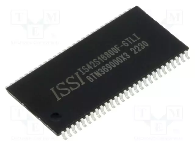 IC: DRAM MUISTI - 128MBDRAM - 2MX16BITX4 - 166MHZ - 6NS - TSOP54 II - DRAM muistit - mikropiirit - 42S16800F-6TLI - 1