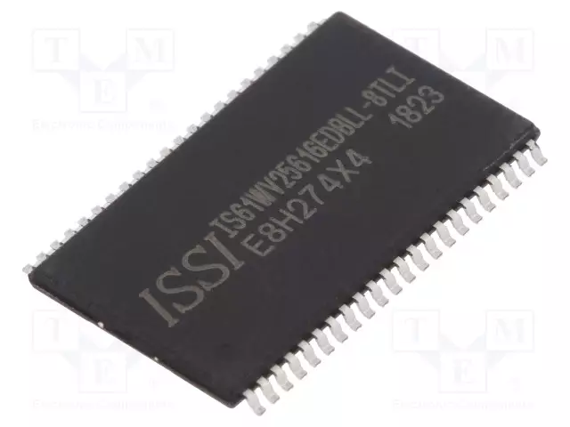 IC: SRAM MUISTI - 4MBSRAM - 256KX16BIT - 3,3V - 8NS - TSOP44 II - SARJA- - SRAM rinnakkaisl. muistit - mikropiirit - 61WV25616EDBLL8TLI - 1