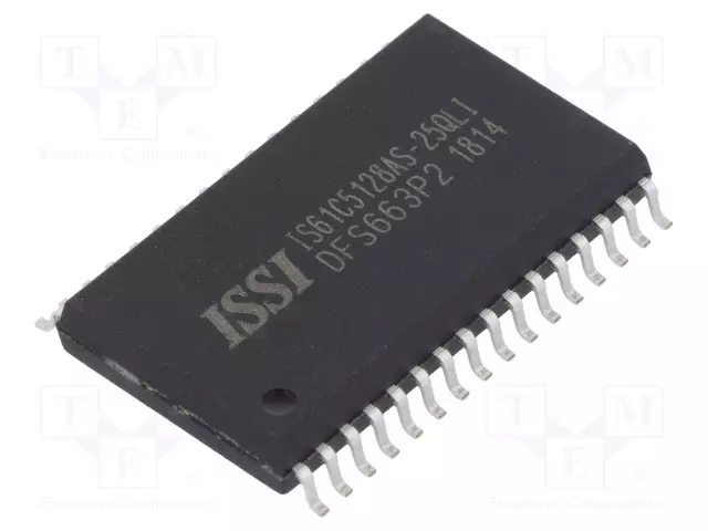 IC: SRAM MUISTI - 4MBSRAM - 512KX8BIT - 5V - 25NS - SOP32 - SARJA- - SRAM rinnakkaisl. muistit - mikropiirit - 61C5128AS-25QLI - 1