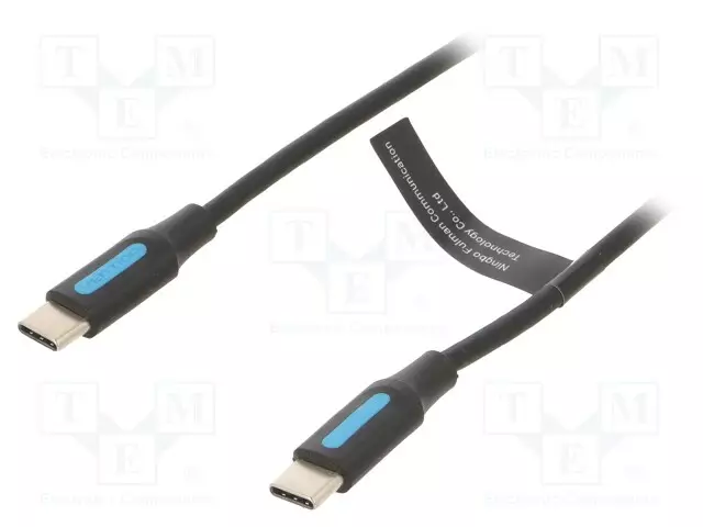 KAAPELI - USB 2.0 - USB C PISTOKE,MOLEMMIN PUOLIN - NIKKELÖITY - 3M - USB kaapelit ja adapterit - COSBI - 1