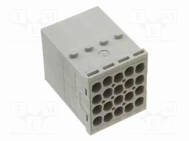 LIITIN: JOHTO-JOHTO - MODUULI - PIN: 20 - SUORA - PURISTUS - 16A - Ajoneuvoliittimet - HDCMHE20MC-WEI - 1